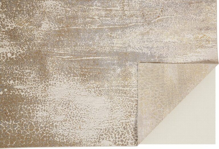 Alfombra Aura Ivory/Gold